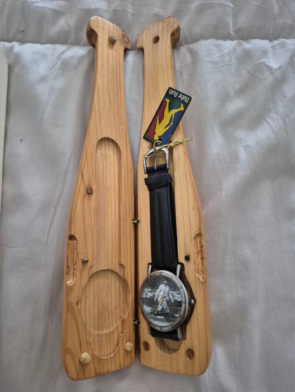 Black Strap Men's -Babe Ruth Vintage Watch